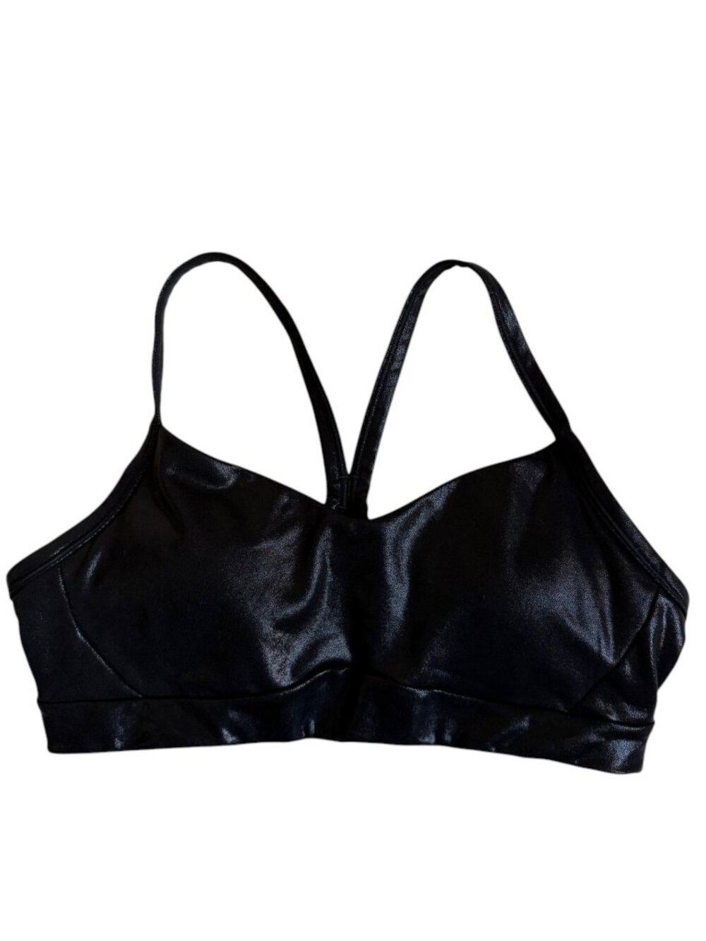 Athleta Vital Sports Bra (Black Shine) - Size Small